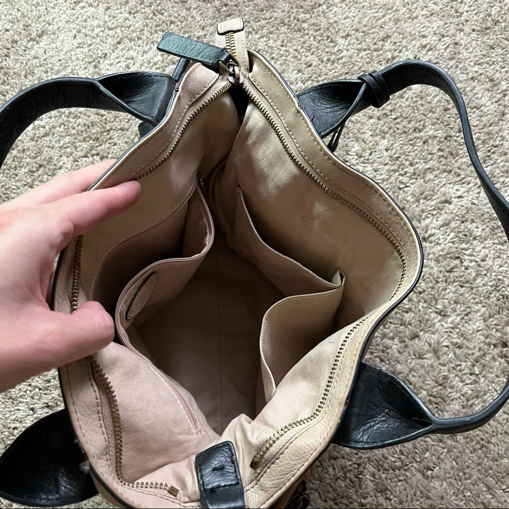 Fossil Emerson Color Block Side Pocket Satchel To… - image 4